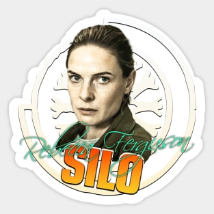 Silo emblem, Tv Series Rebecca Ferguson as Juliette Nichols fan works garphic design bay ironpalette Sticker